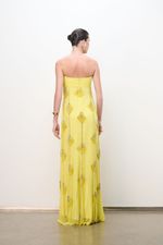 VESTIDO LONGO BORDADO BUSTO NÓ