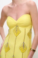 VESTIDO LONGO BORDADO BUSTO NÓ