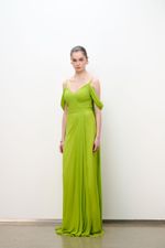 VESTIDO CORPO DRAPE SAIA PREGAS