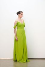 VESTIDO CORPO DRAPE SAIA PREGAS