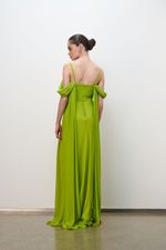 VESTIDO CORPO DRAPE SAIA PREGAS