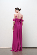 VESTIDO CORPO DRAPE SAIA PREGAS