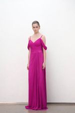 VESTIDO CORPO DRAPE SAIA PREGAS