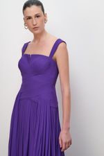 VESTIDO CORPO BAIXO DRAPEADO