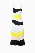 VESTIDO MIDI RECORTES