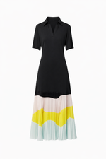 VESTIDO POLO DETALHE PLISSADO