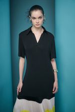 VESTIDO POLO DETALHE PLISSADO