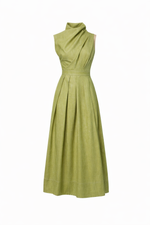 VESTIDO CORPO PREGA ASSIMETRICA