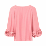BLUSA MANGA FLORES