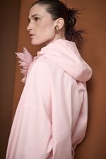 CAMISA OVERSIZED COM CAPUZ