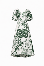 VESTIDO MIDI MANGA FRANZIDA