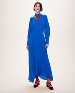 VESTIDO GOLA ALTA DOBRADURA
