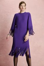 VESTIDO MIDI FRANJAS
