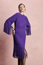 VESTIDO MIDI FRANJAS