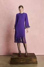 VESTIDO MIDI FRANJAS