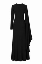 VESTIDO MIDI FRANZIDO MANGA KAFTAN