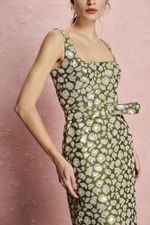 VESTIDO MIDI DECOTE QUADRADO