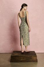 VESTIDO MIDI DECOTE QUADRADO