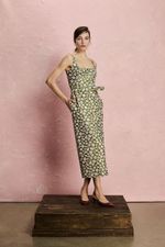 VESTIDO MIDI DECOTE QUADRADO