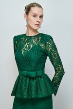 VESTIDO LONGO PEPLUM BALONÊ