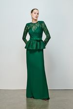 VESTIDO LONGO PEPLUM BALONÊ