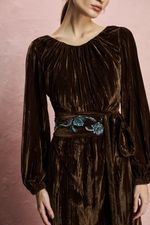 VESTIDO MANGA BUFANTE DEGAGE