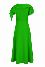 VESTIDO MIDI DECOTE JABOT