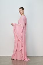 VESTIDO OMBRO SÓ  BARRADO BORDADO