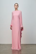 VESTIDO OMBRO SÓ  BARRADO BORDADO