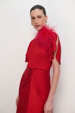 VESTIDO LONGO MANGA JAPONESA