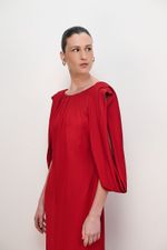 VESTIDO MANGA CAPA DEGAGE