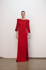 VESTIDO MANGA CAPA DEGAGE