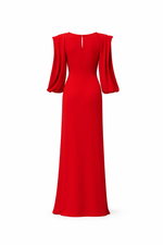 VESTIDO MANGA CAPA DEGAGE