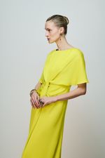 VESTIDO  LONGO CAPA NÓ FRENTE