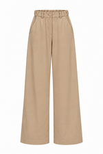 CALÇA RETA COS FRANZIDO