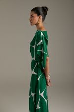 VESTIDO MIDI DECOTE JABOT