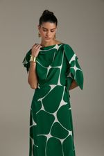 VESTIDO MIDI DECOTE JABOT