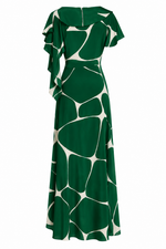 VESTIDO MIDI DECOTE JABOT