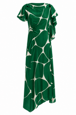 VESTIDO MIDI DECOTE JABOT