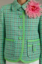 JAQUETA CROPPED VIVO TWEED