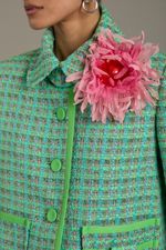 JAQUETA CROPPED VIVO TWEED