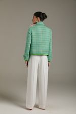 JAQUETA CROPPED VIVO TWEED