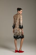 VESTIDO MIDI BORDADO FRANJA