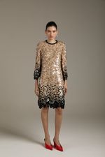 VESTIDO MIDI BORDADO FRANJA