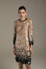 VESTIDO MIDI BORDADO FRANJA