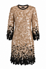 VESTIDO MIDI BORDADO FRANJA