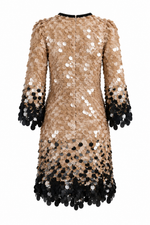 VESTIDO MIDI BORDADO FRANJA