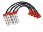 CABO VELA SILICONE GM KADETT 1.8 8V ATÉ 1991 E SIMILARES 10MM PRETO/VERMELHO-056