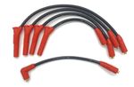 CABO VELA SILICONE VW GOL AP 8V SEM PINO E SIMILARES 10MM PRETO/VERMELHO-056