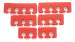 CABO VELA SILICONE VW GOL G5/G6 1.6 8V E SIMILARES 10MM PRETO/VERMELHO-056